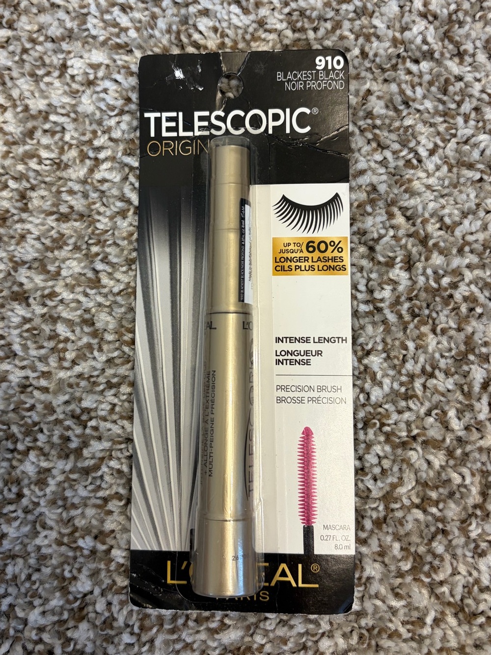 New With Tags L’Oréal Telescopic Blackest Black Mascara